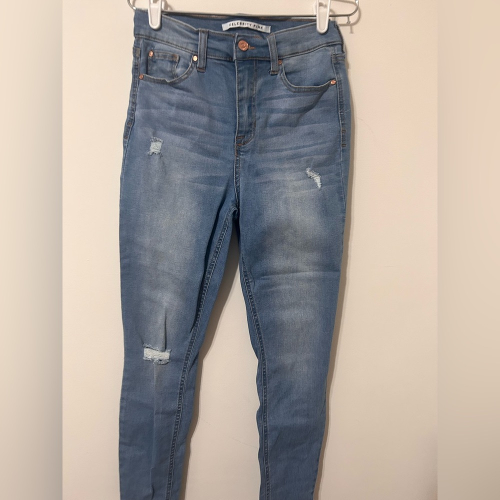 Celebrity Pink High Rise Ankle Skinny Jeans Size 3/26